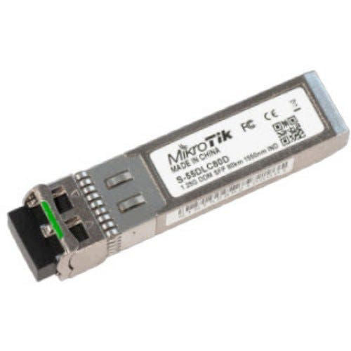 Módulo SFP MikroTik S-55DLC80D 1.25 Gbps 80 km 1550 nm LC dual