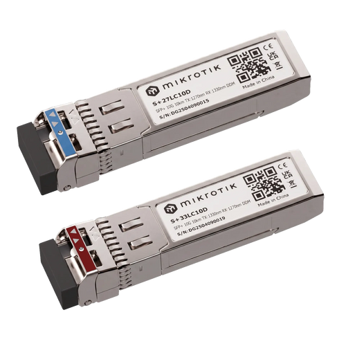 Módulo SFP MikroTik S+2733LC10D par 10G monomodo hasta 10 km con DDM