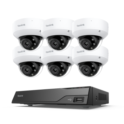Kit Reolink: NVR RP-PN8 + 6× RP-PCV8MZ