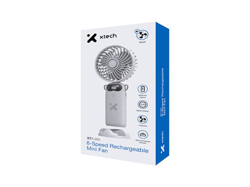 Xtech XTA-900 Cooling fan 6-Speed Rechargeable Mini