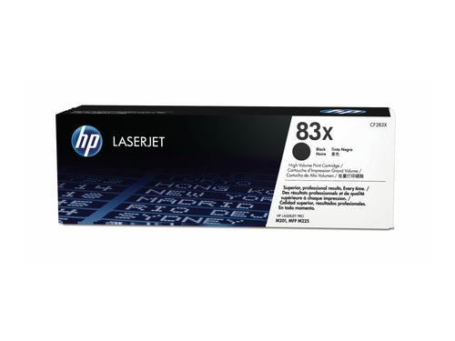 HP 83X Alto rendimiento negro original LaserJet cartucho de tóner