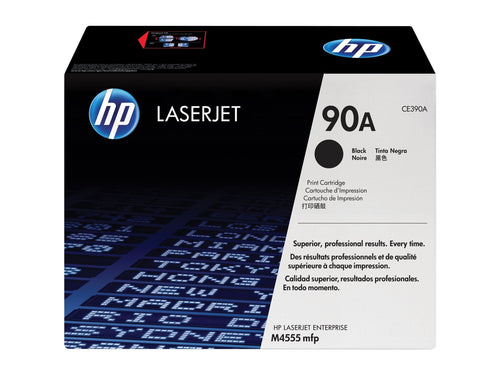 HP 90A Negro original LaserJet cartucho de tóner (CE390A)