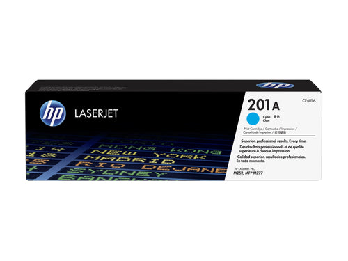 HP 201A Cián original LaserJet cartucho de tóner (CF401A) para Color