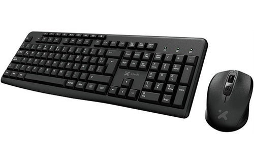 Xtech XTK-311S Keyboard and mouse set Wireless Spanish USB Black