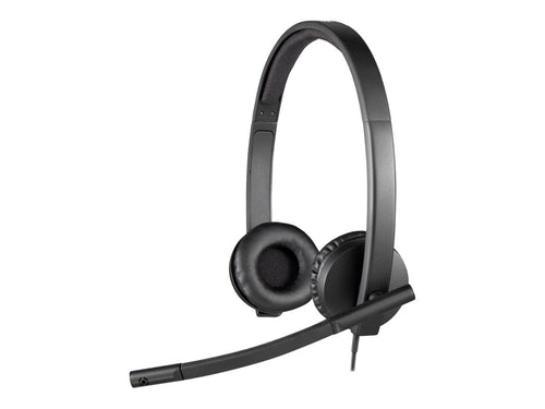 Logitech H570e con cable Audífonos con micrófono, Stereo Audífonos con Noise-Cancelling