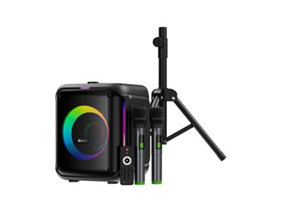 Klip Xtreme Speaker system Black tripod with 2 mics