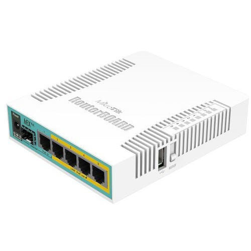 Módulo SFP MikroTik RB960PGS 5 puertos Gigabit, SFP y PoE