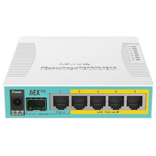 Módulo SFP MikroTik RB960PGS 5 puertos Gigabit, SFP y PoE