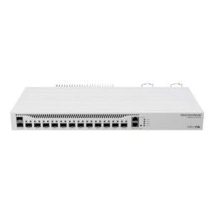 Router MikroTik CCR2004-1G-12S+2XS Cloud Core con 12 puertos SFP+ y 2 SFP28