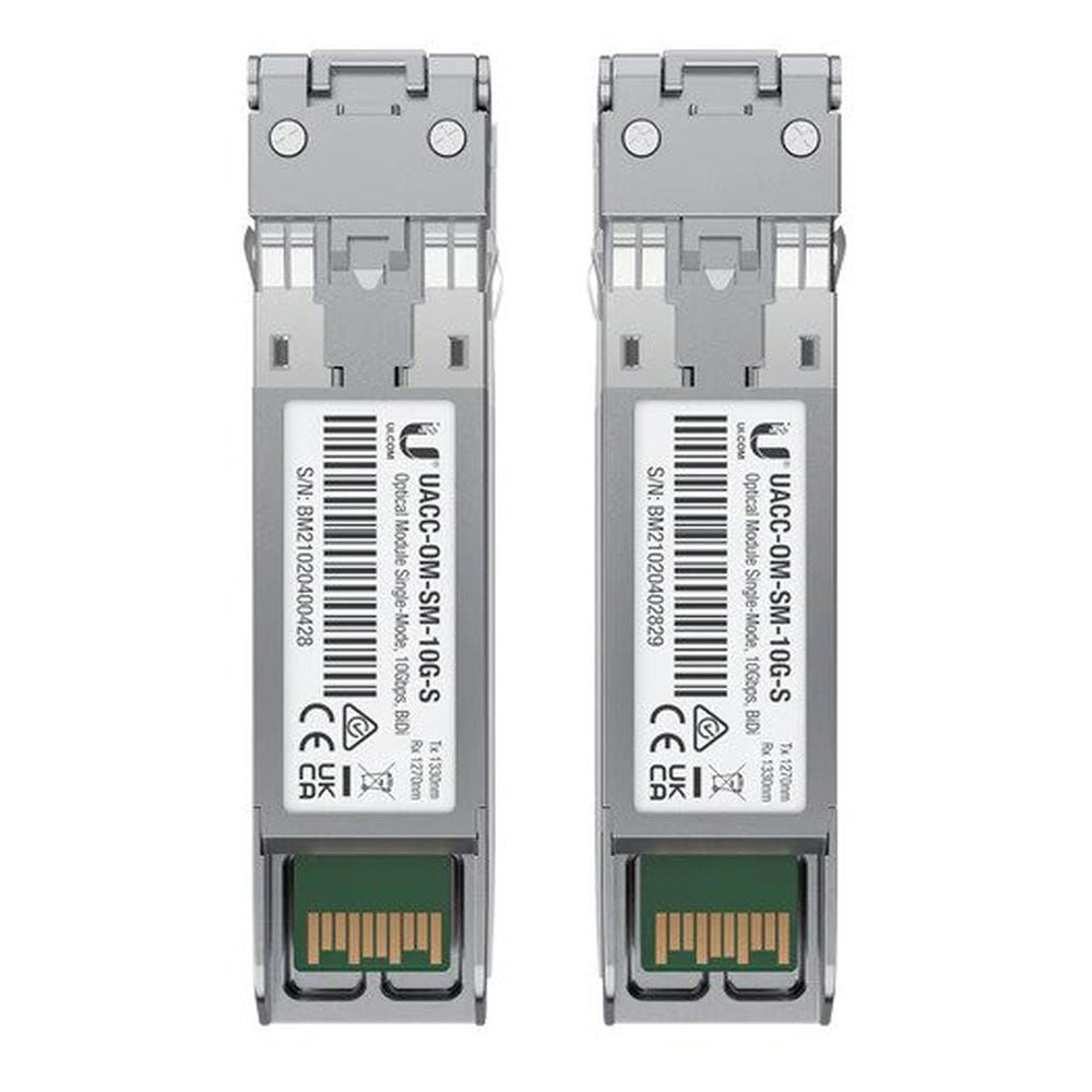 Módulo SFP Ubiquiti UACC-OM-SM-10G-S-2 Optical Module Single-Mode 10Gbps 2Pk