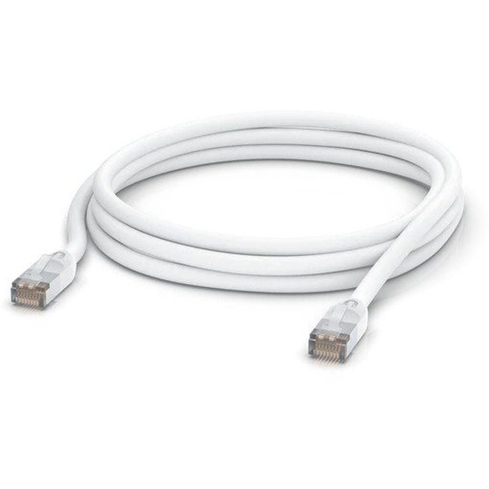 Cable de parcheo Ubiquiti UACC-CABLE-PATCH-OUTDOOR-3M-W Para Exterior Blindado Blanco