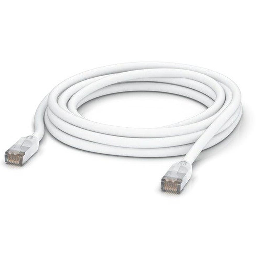 Cable de parcheo Ubiquiti UACC-CABLE-PATCH-OUTDOOR-5M-W exterior blindado 5 m blanco