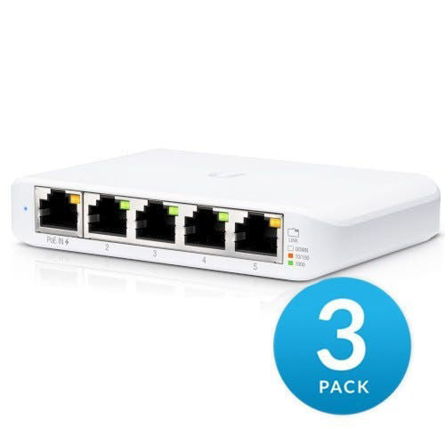 Switch mini Ubiquiti USW-Flex-Mini-3 UniFi Switch Flex Mini 3Pk