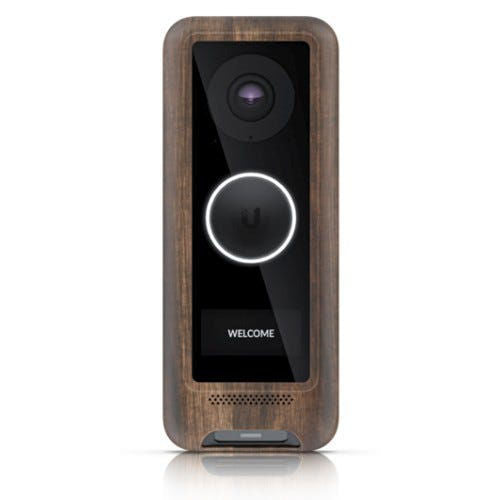 Accesorio de cámara Ubiquiti UVC-G4-DB-COVER-WOOD Carcasa de madera para timbre G4