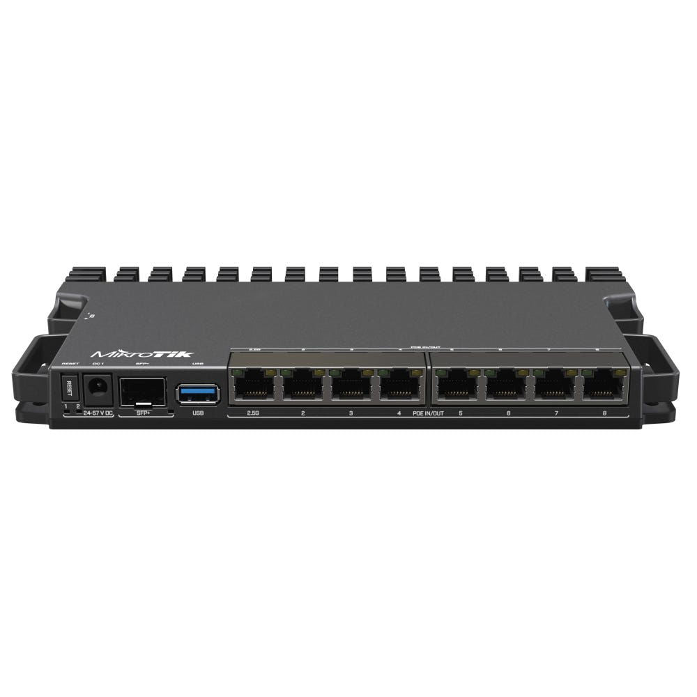 Router MikroTik RB5009UPR+S+IN PoE de entrada y salida, 2.5 Gigabit, SFP+