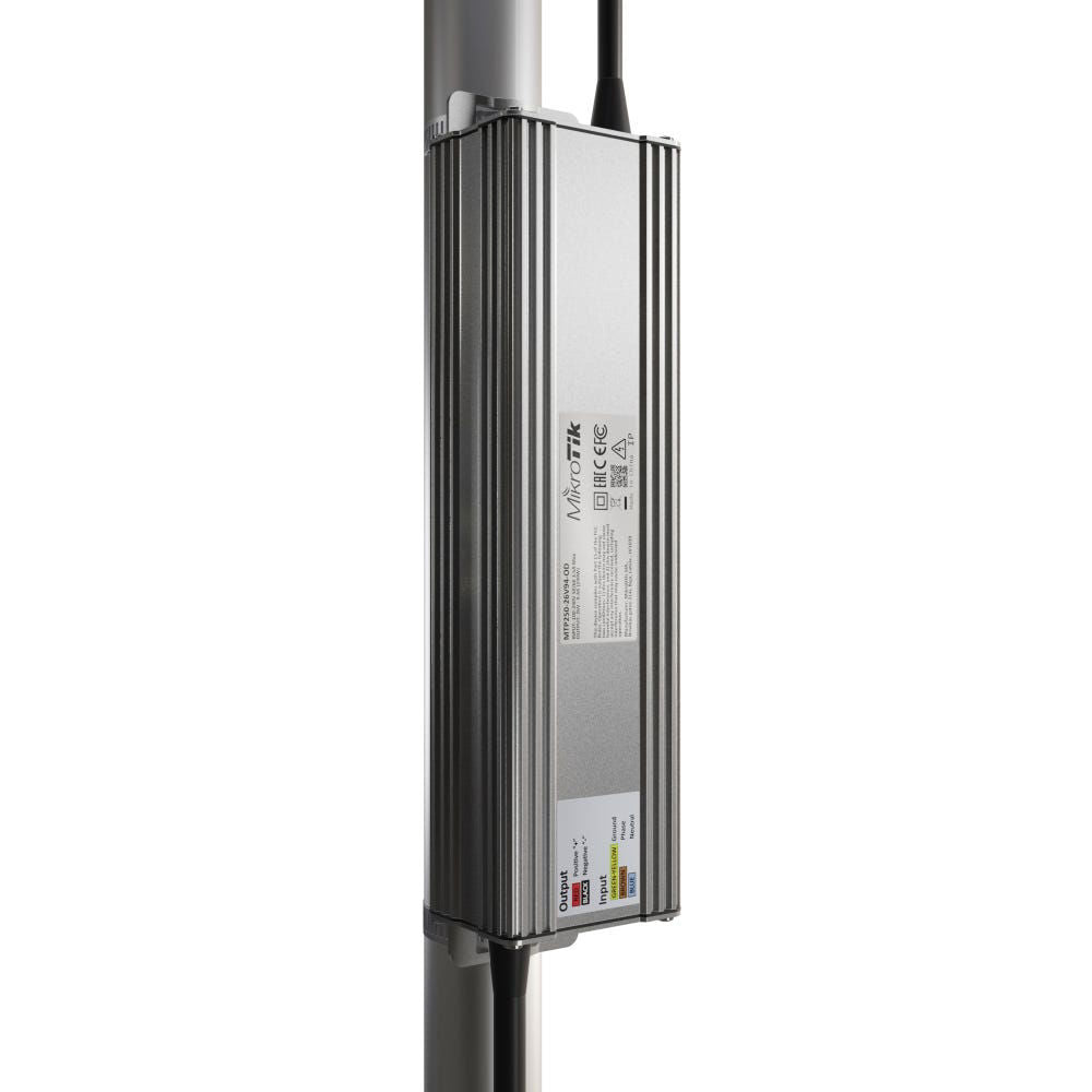Fuente de poder MikroTik MTP250-26V94-OD para exterior 26 V 250 W IP67