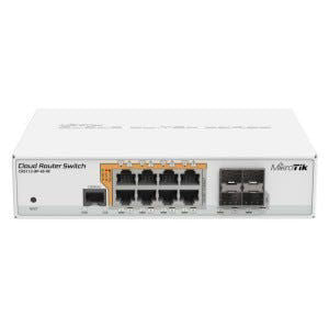 Switch MikroTik CRS112-8P-4S-IN 8 Gigabit PoE y 4 SFP