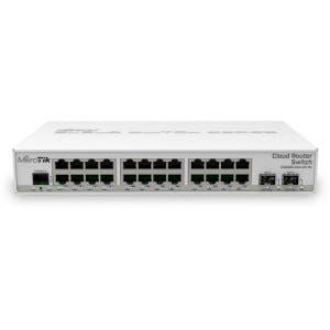 Switch MikroTik CRS326-24G-2S+IN 24 puertos Gigabit y 2 SFP+ de 10G