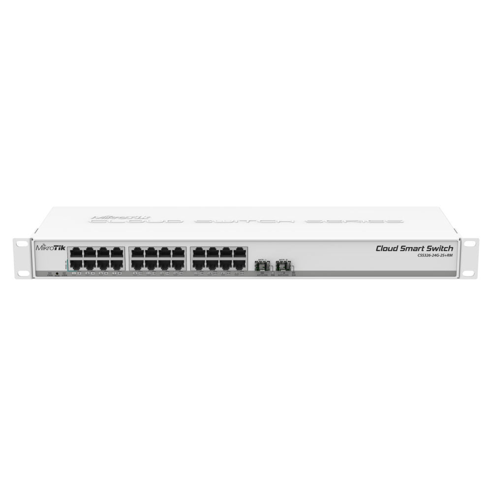 Switch MikroTik CSS326-24G-2S+RM 24 puertos Gigabit y 2 SFP+