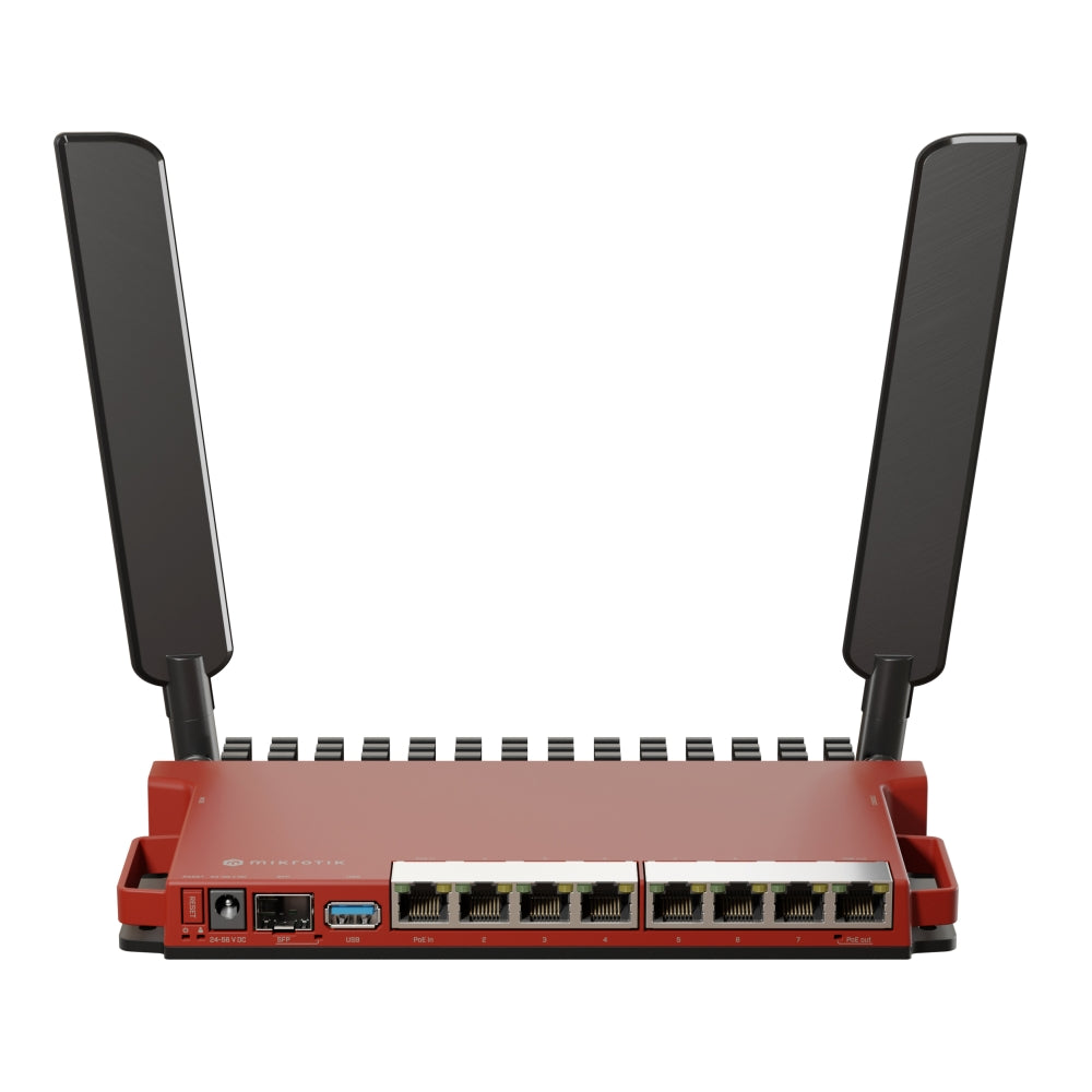 Router MikroTik L009UIGS-2HAXD-IN Wi-Fi 6 de 2.4 GHz, 8 puertos Gigabit