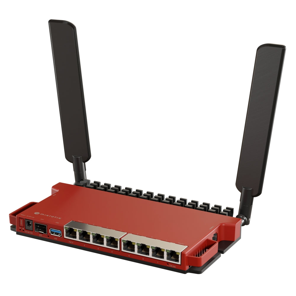 Router MikroTik L009UIGS-2HAXD-IN Wi-Fi 6 de 2.4 GHz, 8 puertos Gigabit