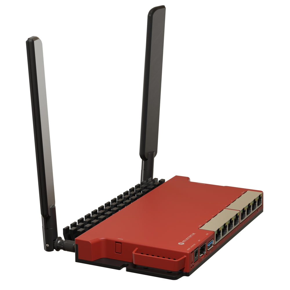 Router MikroTik L009UIGS-2HAXD-IN Wi-Fi 6 de 2.4 GHz, 8 puertos Gigabit