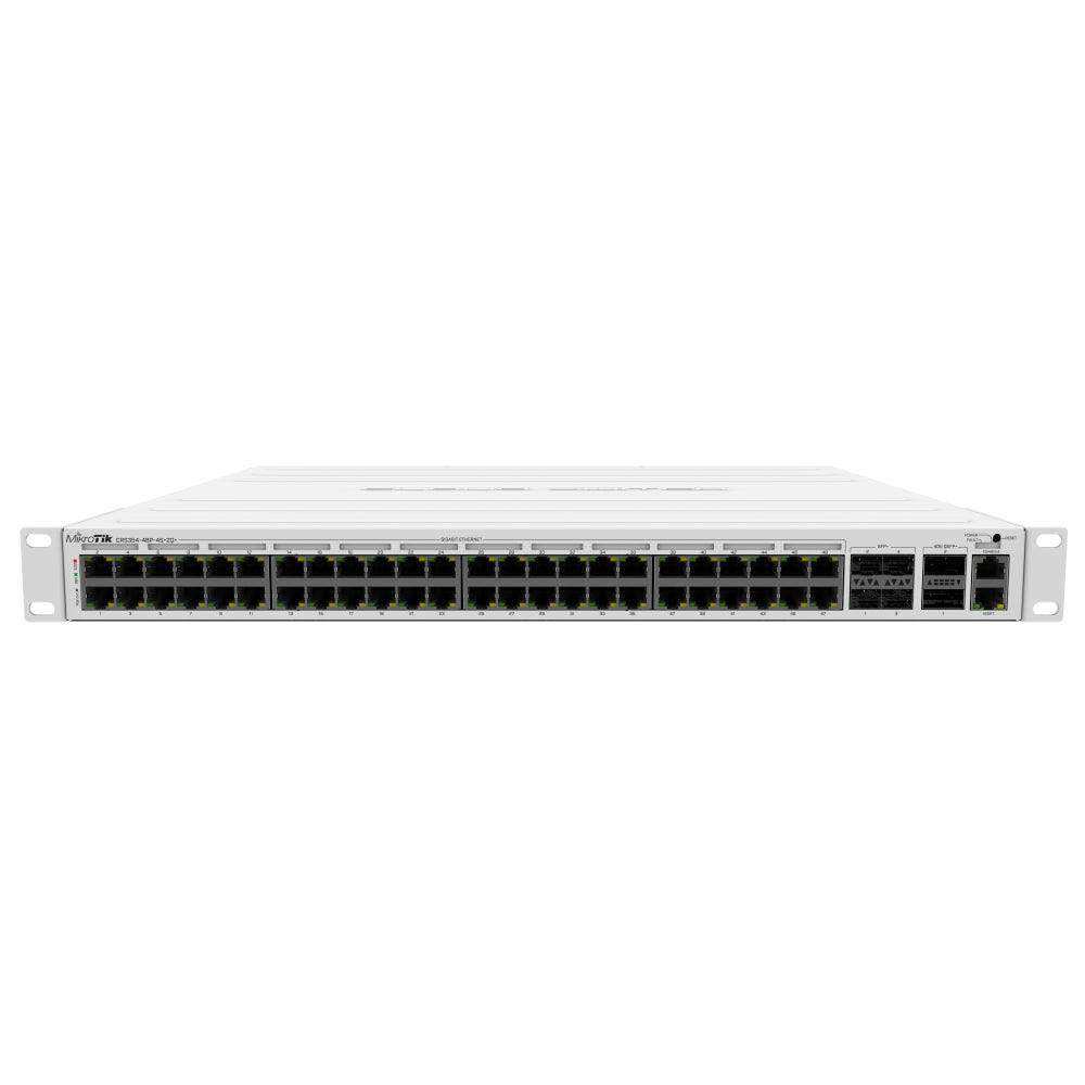 Switch MikroTik CRS354-48P-4S+2Q+RM Rack 48 PoE Gigabit, 4 SFP+
