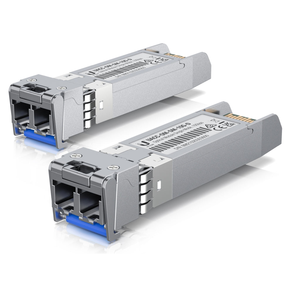Módulo SFP Ubiquiti UACC-OM-SM-10G-D-20 Optical Module Single-Mode Duplex 10Gbps 20Pk
