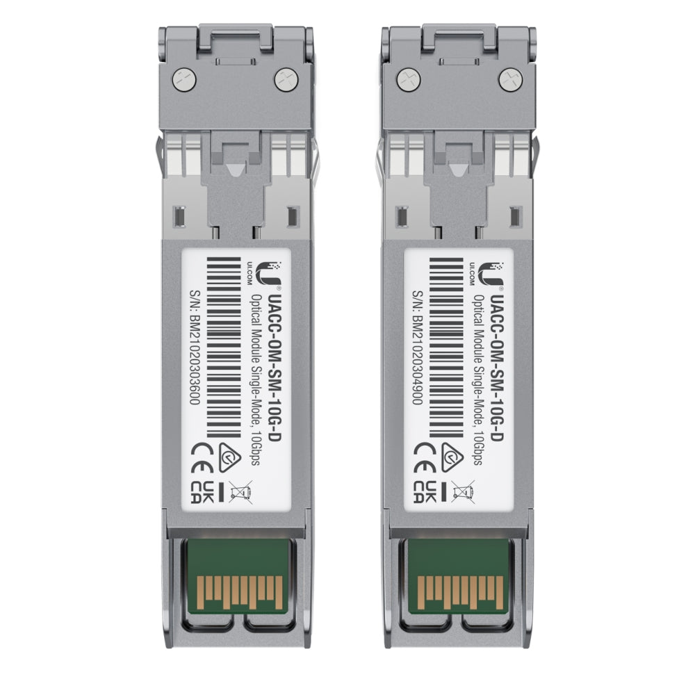 Módulo SFP Ubiquiti UACC-OM-SM-10G-D-20 Optical Module Single-Mode Duplex 10Gbps 20Pk