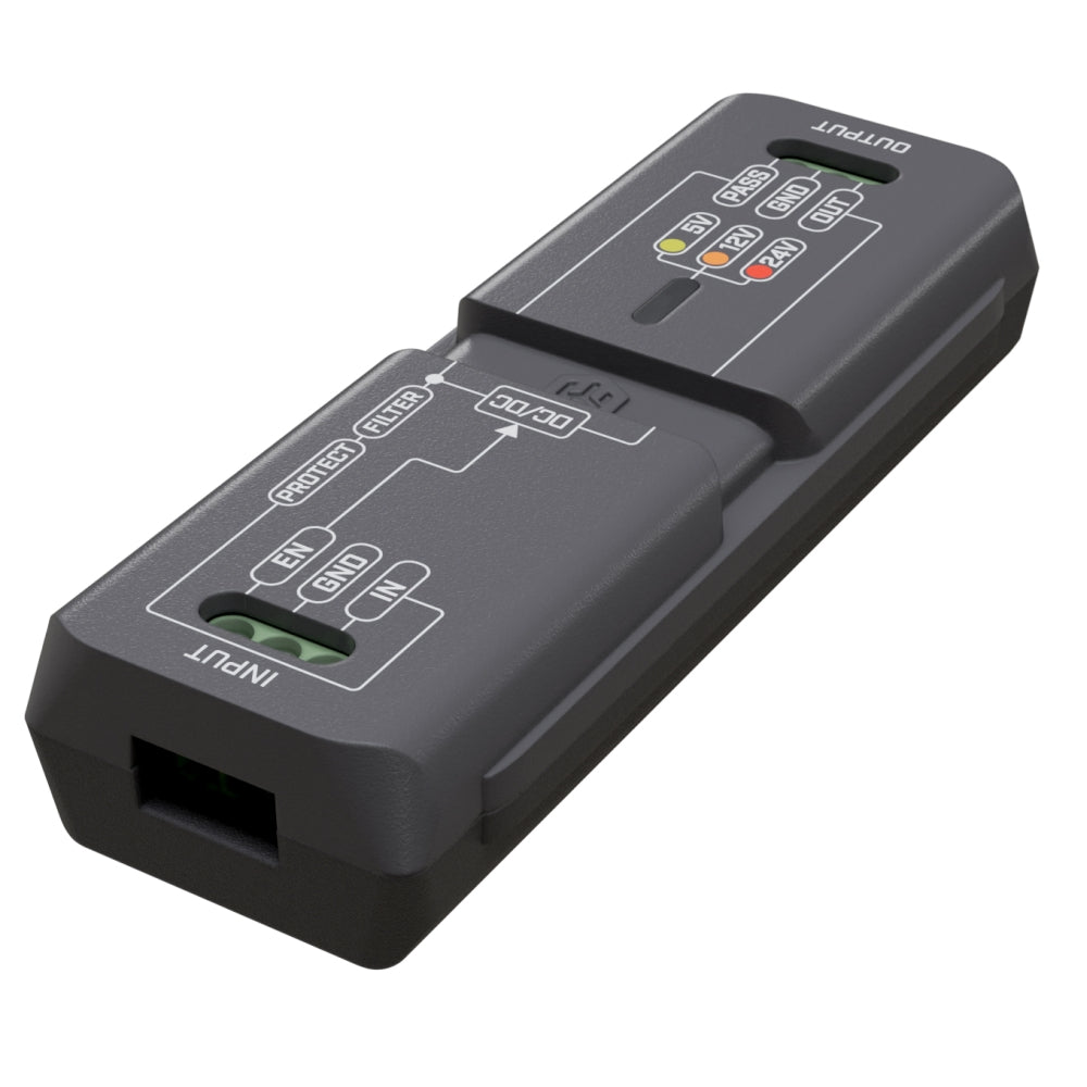 Fuente de poder MikroTik APA-1 Adaptador automotriz con protección contra sobretensiones
