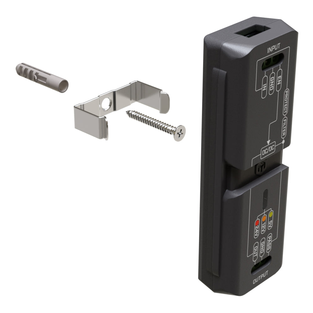 Fuente de poder MikroTik APA-1 Adaptador automotriz con protección contra sobretensiones