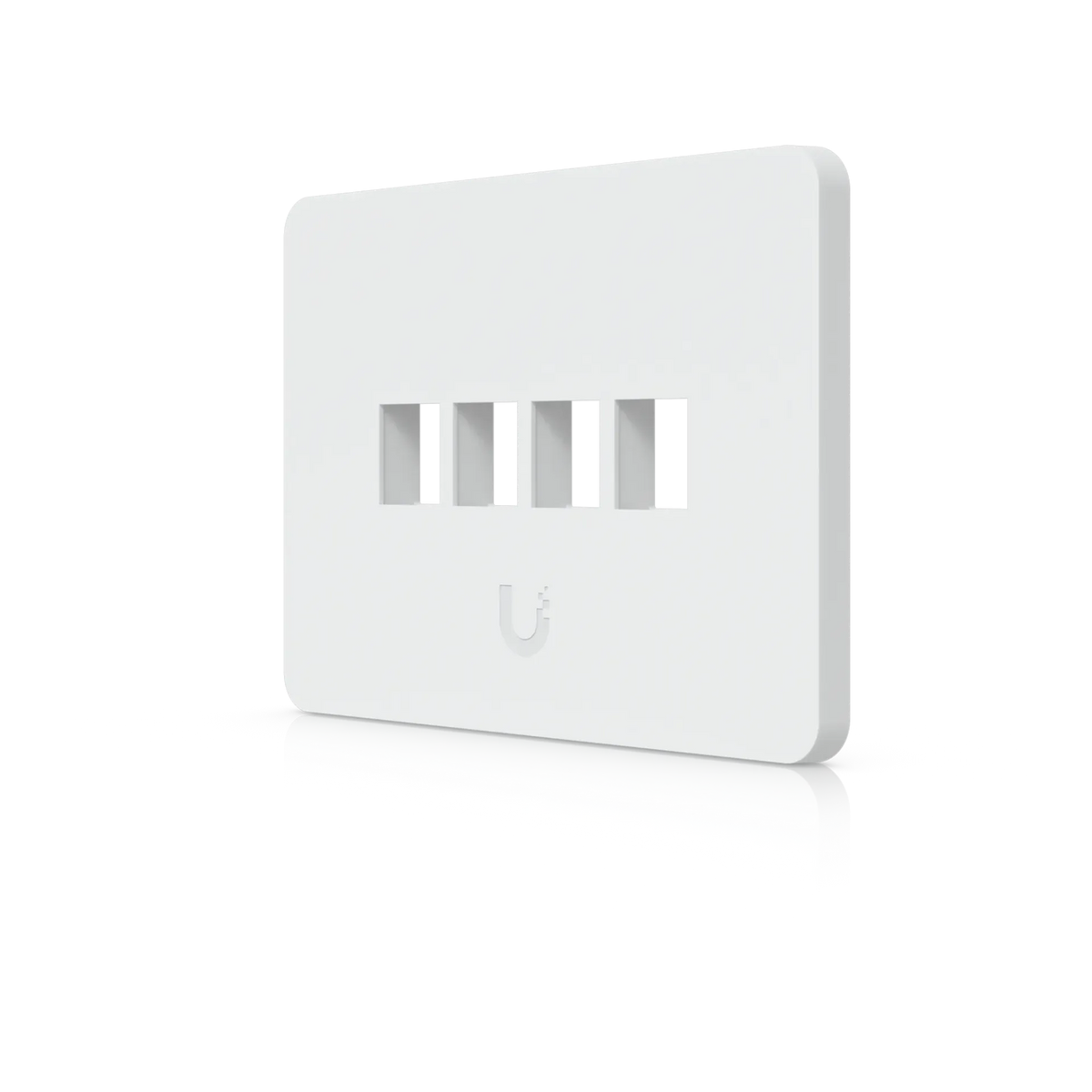 Cable de parcheo Ubiquiti UACC-WP-Keystone-H-4P Horizontal Universal Paintable Keystone Wall Plate 4-Port 4Pk