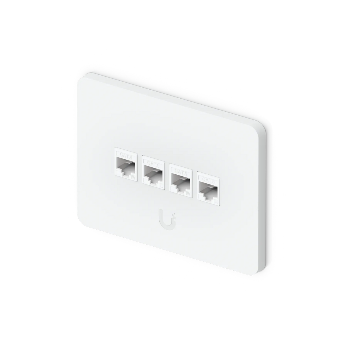 Cable de parcheo Ubiquiti UACC-WP-Keystone-H-4P Horizontal Universal Paintable Keystone Wall Plate 4-Port 4Pk
