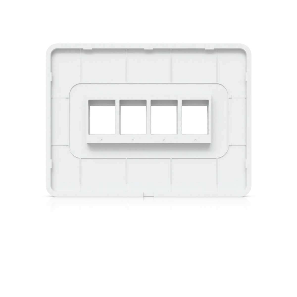 Cable de parcheo Ubiquiti UACC-WP-Keystone-H-4P Horizontal Universal Paintable Keystone Wall Plate 4-Port 4Pk