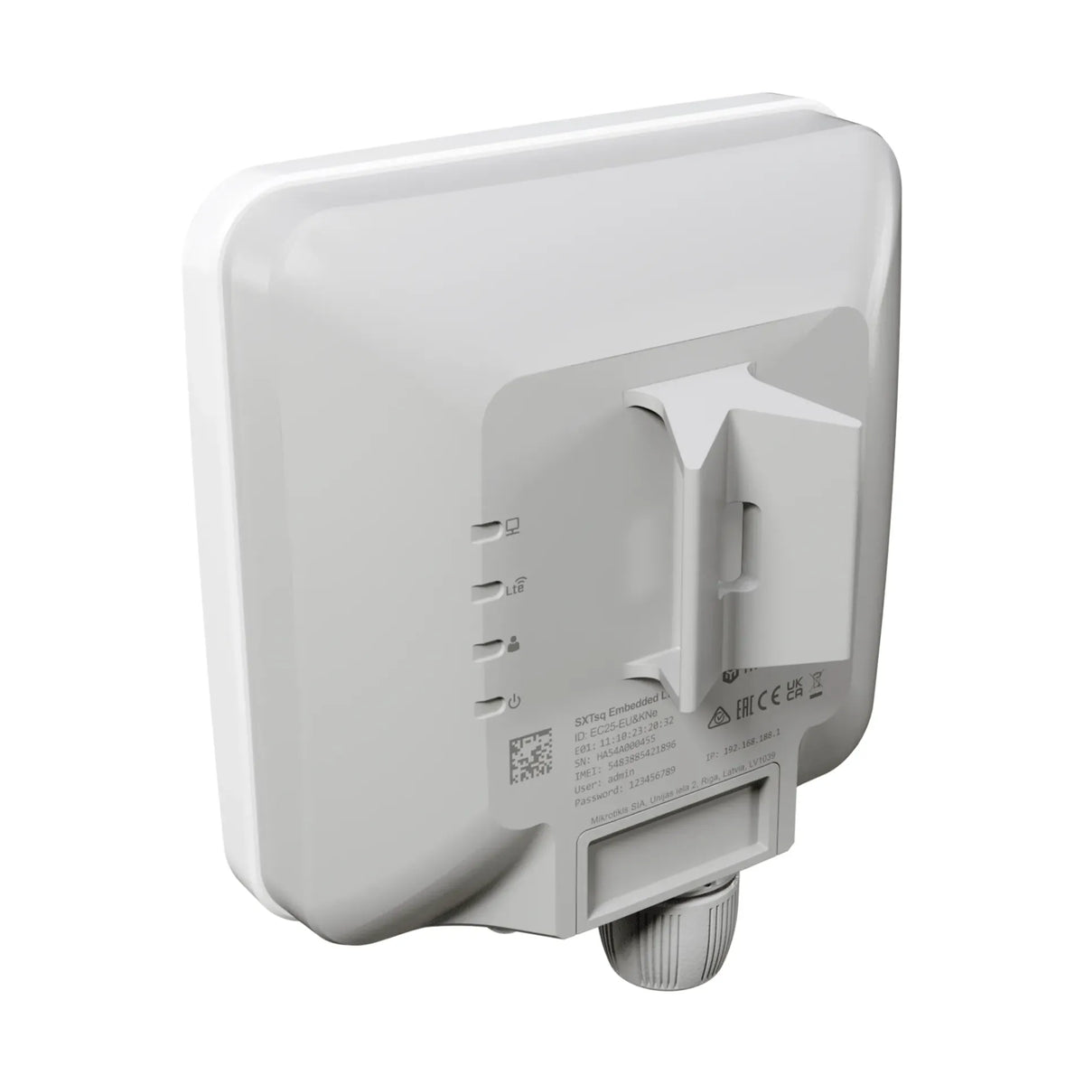 Router 4G / 5G MikroTik EC25-EU&SXTSQ LTE exterior IP67 antena direccional
