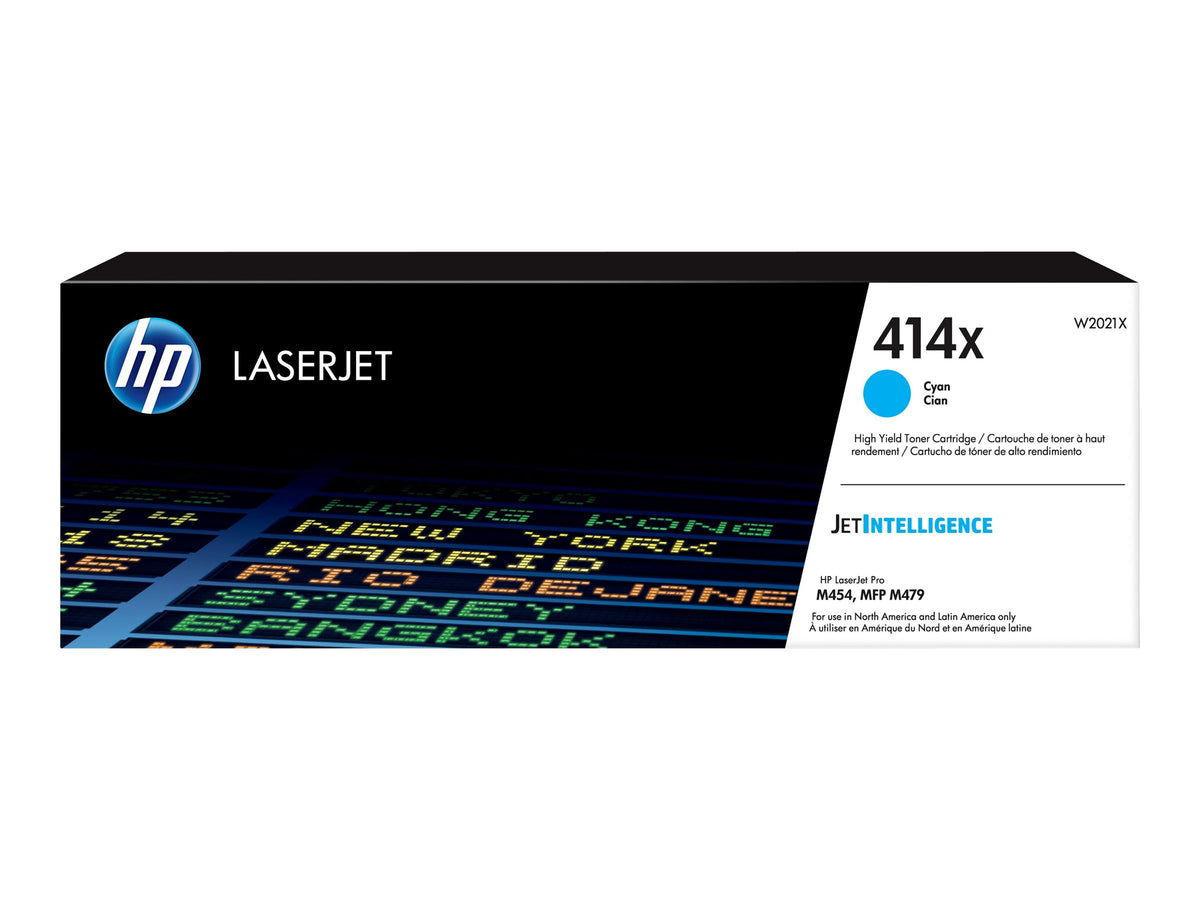HP 414X Alto rendimiento cián original LaserJet cartucho de tóner