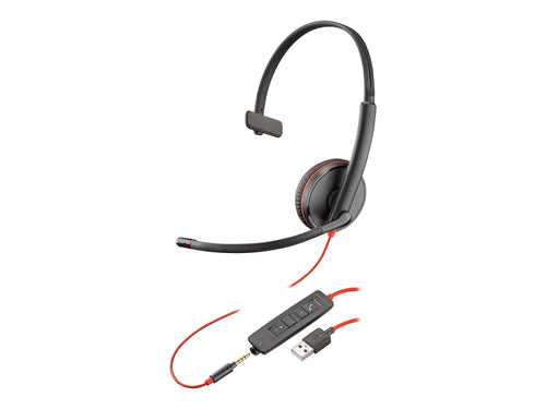 Poly C3215 Blackwire USB 3200 Series auricular en oreja cableado