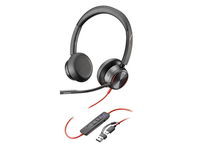 POLY - Headphones - Wired - Blackwire 8225 Stereo