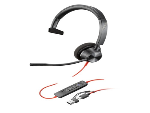 Poly Audífonos Blackwire 3310 Monaural Micros