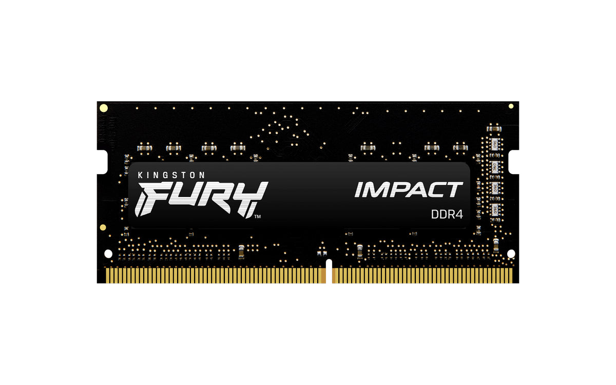 Memoria RAM Kingston Fury Impact 8 GB DDR4 3200 MT/s SO-DIMM para laptop (KF432S20IB/8)