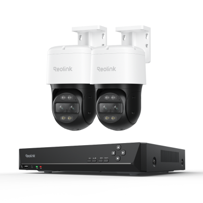 Kit Reolink: 2 cámaras TrackMix 4K Dual-Lens con seguimiento + NVR 8 canales disco 2TB