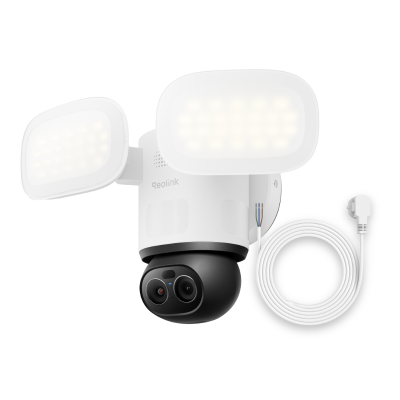 Cámara Reolink TrackFlex Floodlight WiFi ( blanco con an Extra AC Cable)
