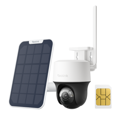 Cámara Reolink 4G LTE Go PT S Lite + SIM integrada + panel solar (blanco)