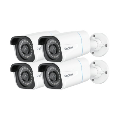 Cámara Reolink PoE RLC-810A paquete de 4 (4.0mm, blanco)