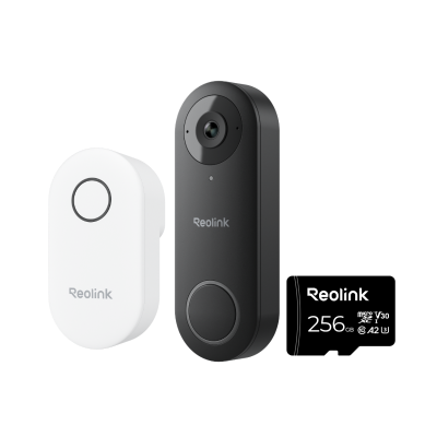 Timbre con video Reolink Video Doorbell WiFi con tarjeta microSD de 256GB
