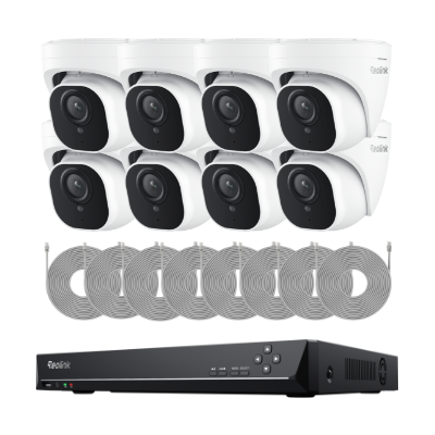 Kit Reolink RLK16-800D8 8 cámaras Dome 4K + NVR 16 canales