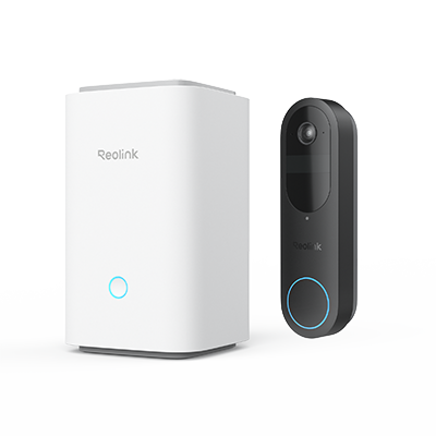 Timbre con video Reolink Home Hub con Reolink Video Doorbell (2nd Gen) sin tarjeta SD