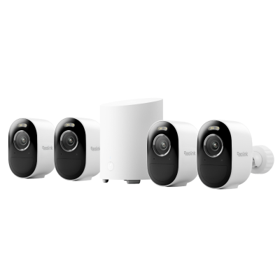 Kit Reolink Home Hub Mini (sin tarjeta SD) con 4× Argus 3 Pro (5MP, nueva versión)