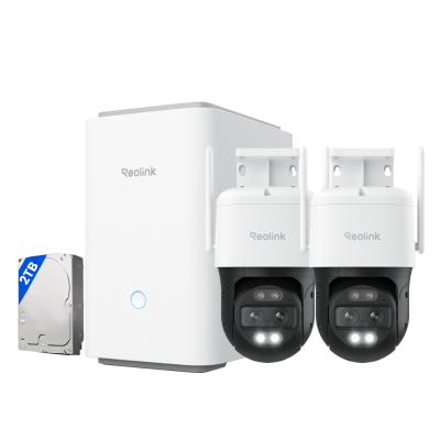 Kit Reolink 2× TrackMix WiFi con Home Hub Pro (2TB HDD)