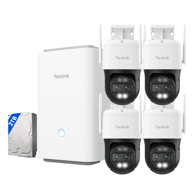 Kit Reolink 4× TrackMix WiFi con Home Hub Pro (2TB HDD)